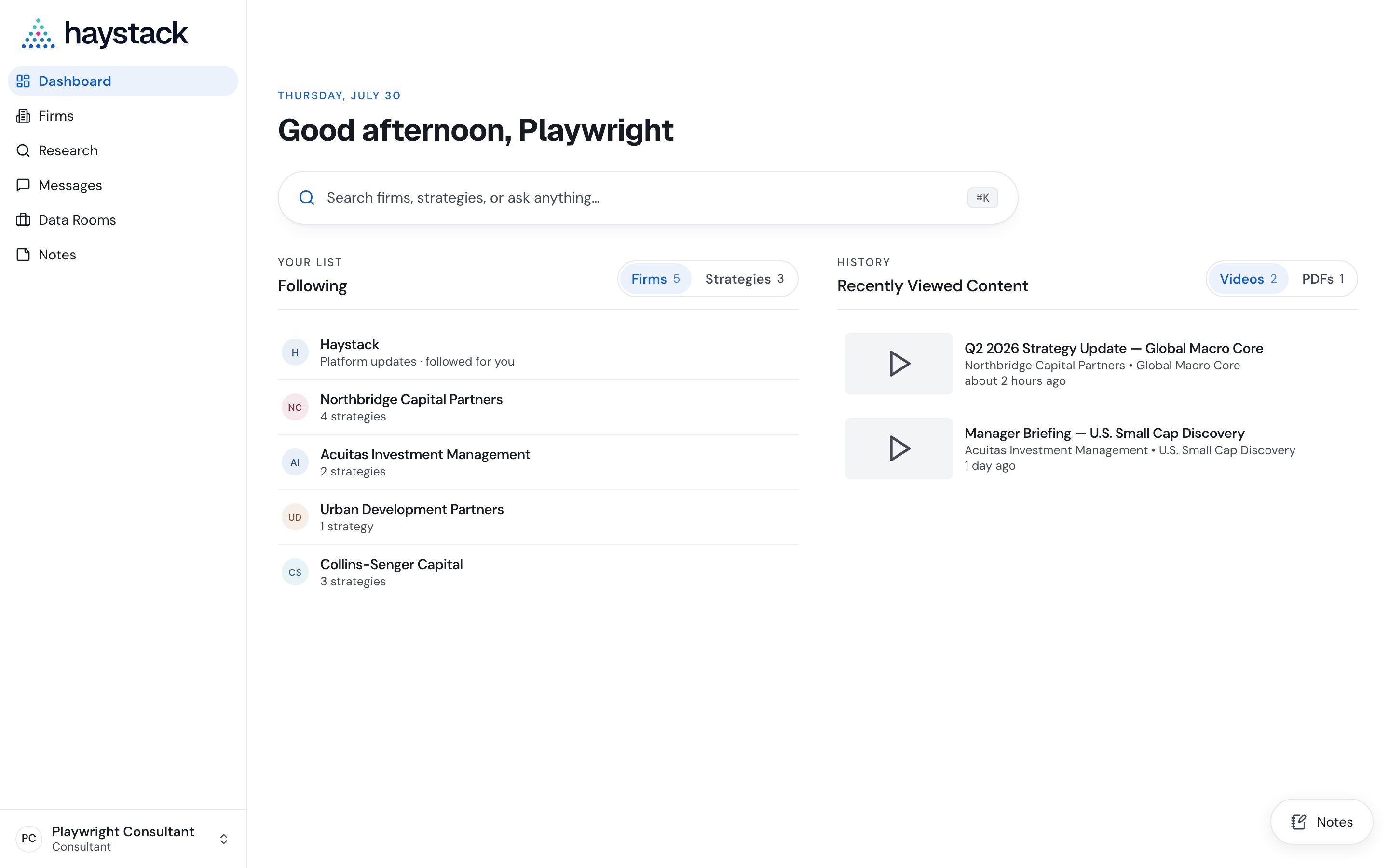 Dashboard, redesigned